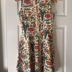Nooworks Colorful Patterned Sleeveless Dress in bug out print
